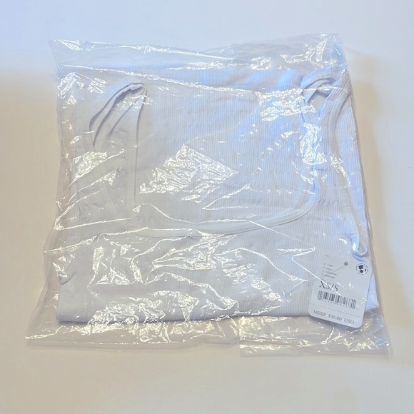 Free People Square One Seamless Cami Tank White Size XS / S NWT - Picture 5 of 6